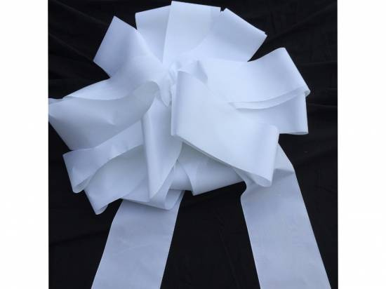 Rosett, vit, ca 65 cm